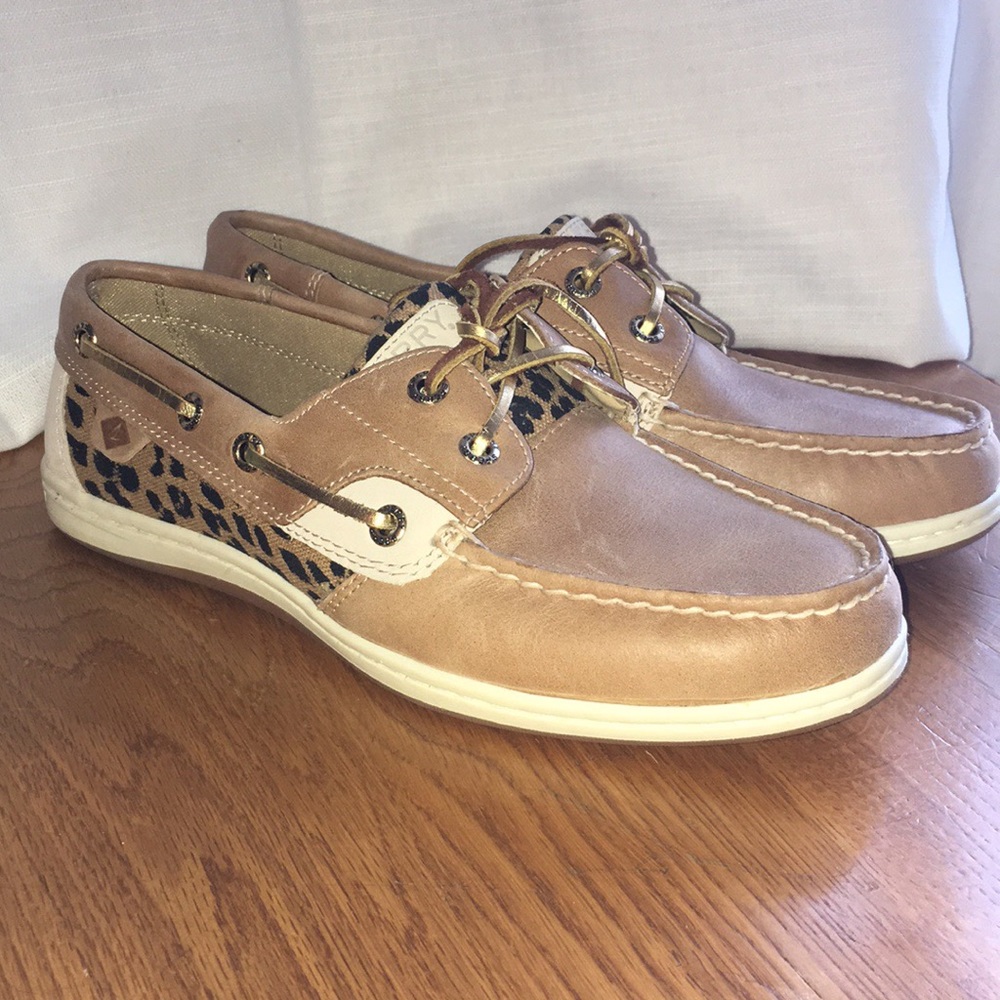 Sperry Leopard Print Boat Shoes!